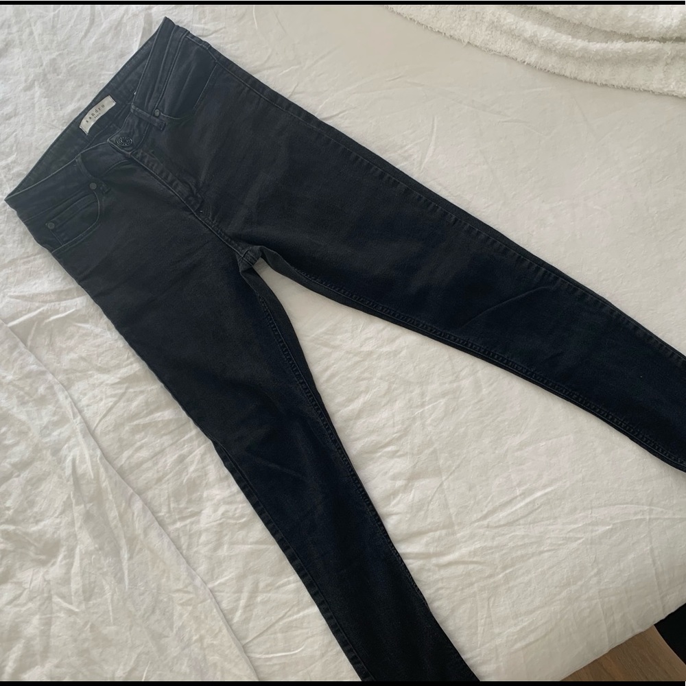 Sandro Paris Black Denim Slim Fit Jeans Size 38